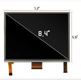 UConnect 3C 8.4" LCD + Touchscreen Replacement VP3 / VP4 Systems | DJ084NA-01A | 2013–2018 Chrysler, Dodge, Jeep, and RAM Vehicles