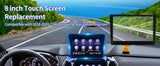 8 inch touch screen replacement for 2018-2021 Chevy Traverse with navigation digitize on a car dashboard.