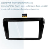 Touchscreen digitizer with text about superior anti-interference performance on a white background