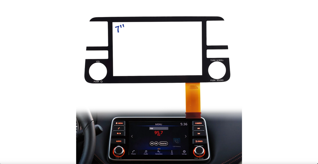 Nissan Kicks Versa 7" Touchscreen Replacement (CAMERA or DISP) | Cuescreens