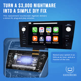 2018-2019 Outback & Legacy 8-Inch TEL/MAP Upgraded Touchscreen Digitizer Replacement – Anti-Glare, Gel-Free, Ultra-Responsive Chip