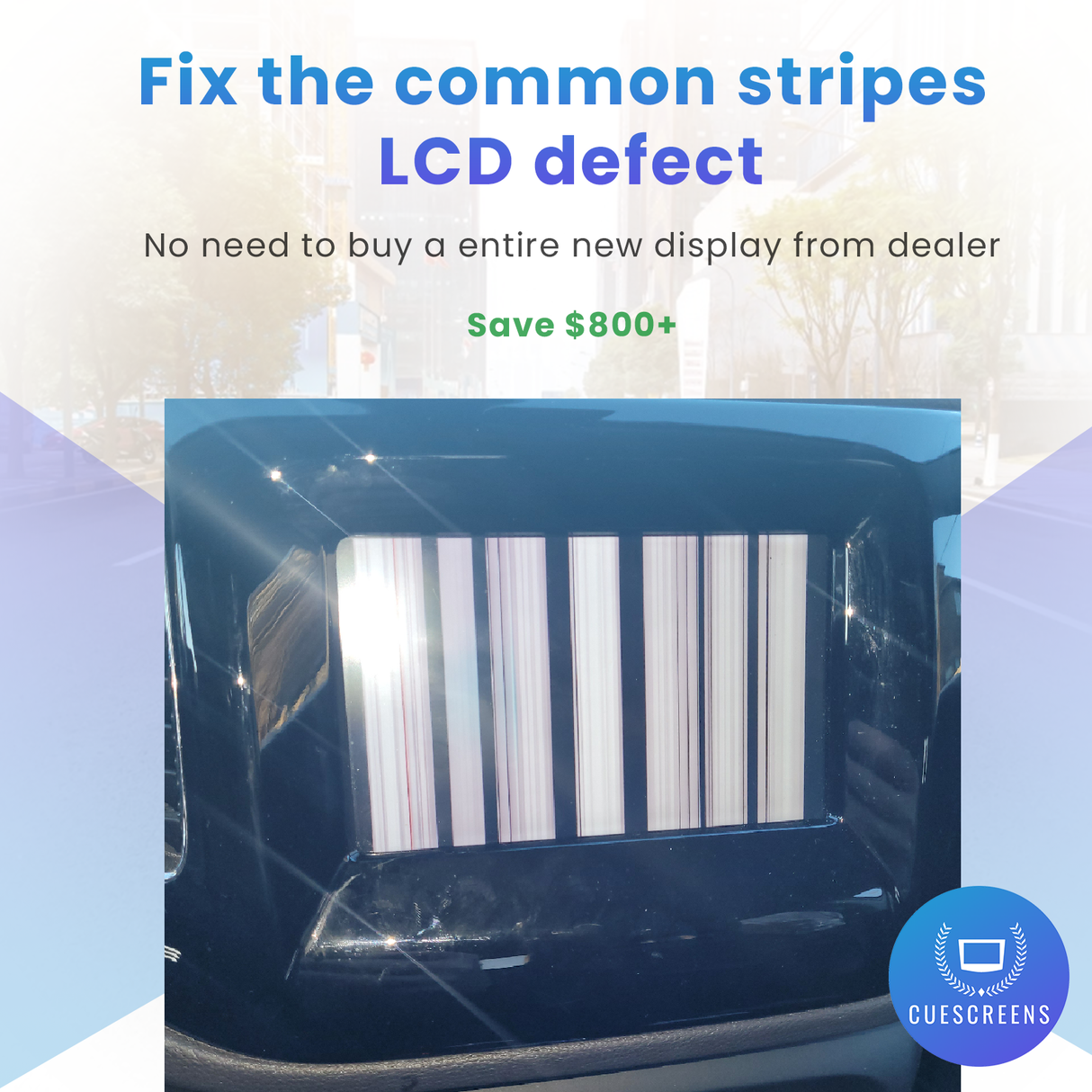 [UAM] Replacement UConnect 4/4C 7" Touch Screen LCD for Compass and Renegade-Cuescreens