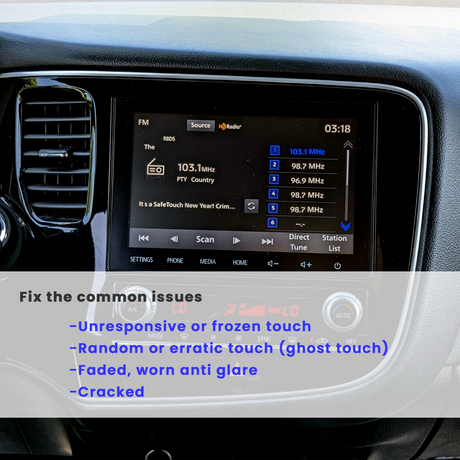 Mitsubishi Outlander 8" Replacement LCD Display Touch Screen Panel C080VTN03-Cuescreens