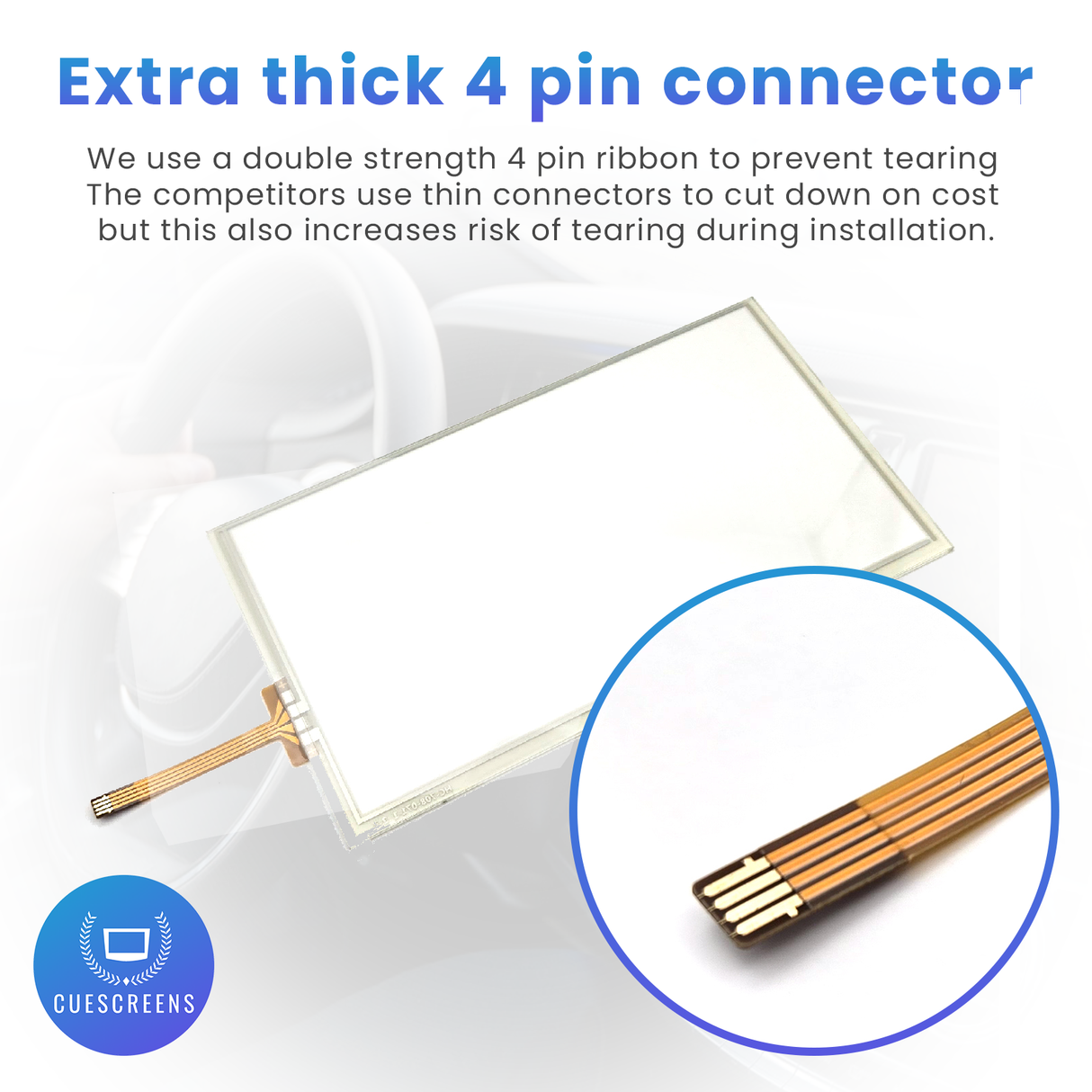 Chevy Mylink 7" LA070WV1 Replacement Touch Screen Digitizer for Trax Sonic Spark-Cuescreens