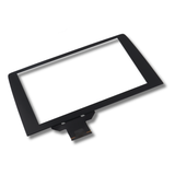 Black electronic digitizer component on a white background