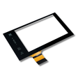 Black electronic digitizer component on a white background