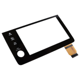 Touchscreen digitizer with hardware buttons on a white background