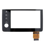 Touchscreen digitizer with control buttons on a white background