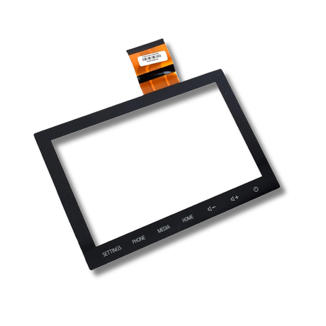 Touchscreen digitizer on a white background