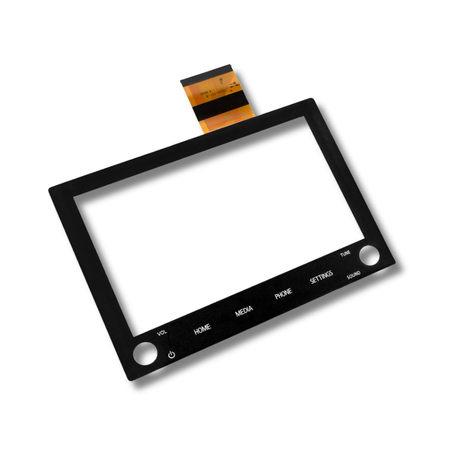 Touchscreen digitizer on a white background