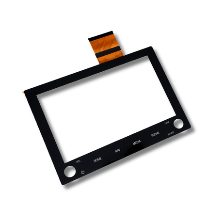 Touchscreen digitizer on a white background