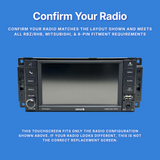6.5" MyGig Touchscreen Digitizer Replacement for 2007-2018 Dodge, Chrysler & Jeep 430 RBZ / 430N RHB Mitsubishi Radios – Uconnect Touch Screen