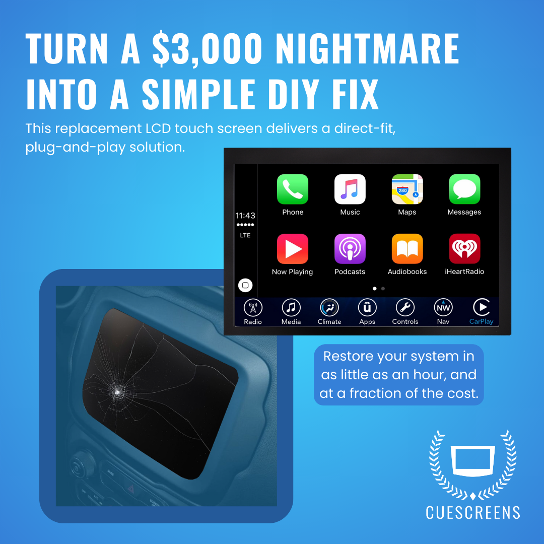 UConnect 4/4C 7" Screen Replacement – [UAM] for Jeep Compass & Renegade