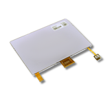 A replacement LCD display panel with flexible circuitry connectors, shown on a plain white background