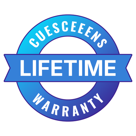 Cuesceens lifetime warranty logo