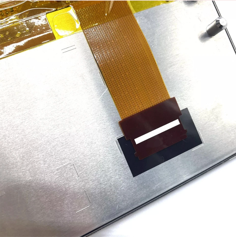 Close-up of the ribbon cable connector on the back of the replacement screen.